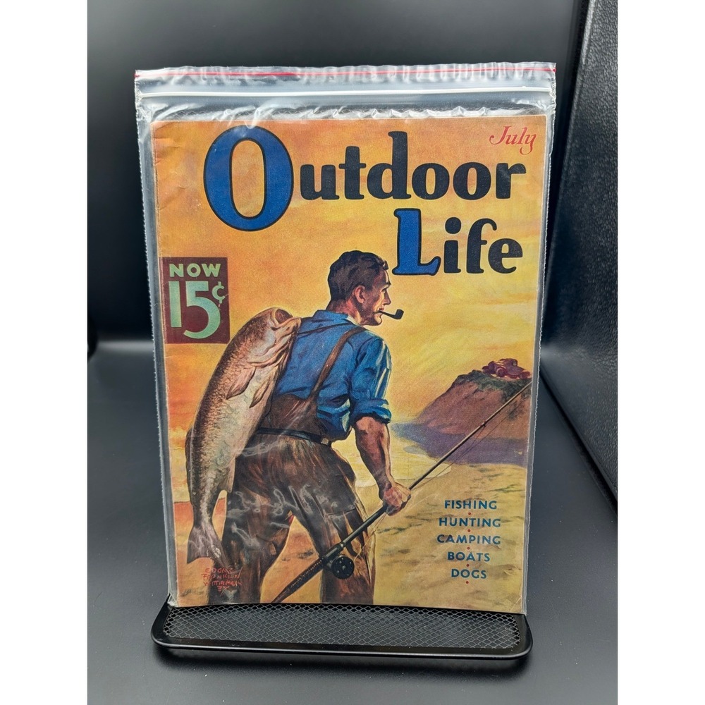 Outdoor Life Magazine July 1937 Hunting Fishing Camping Cover‎ Great Condition
